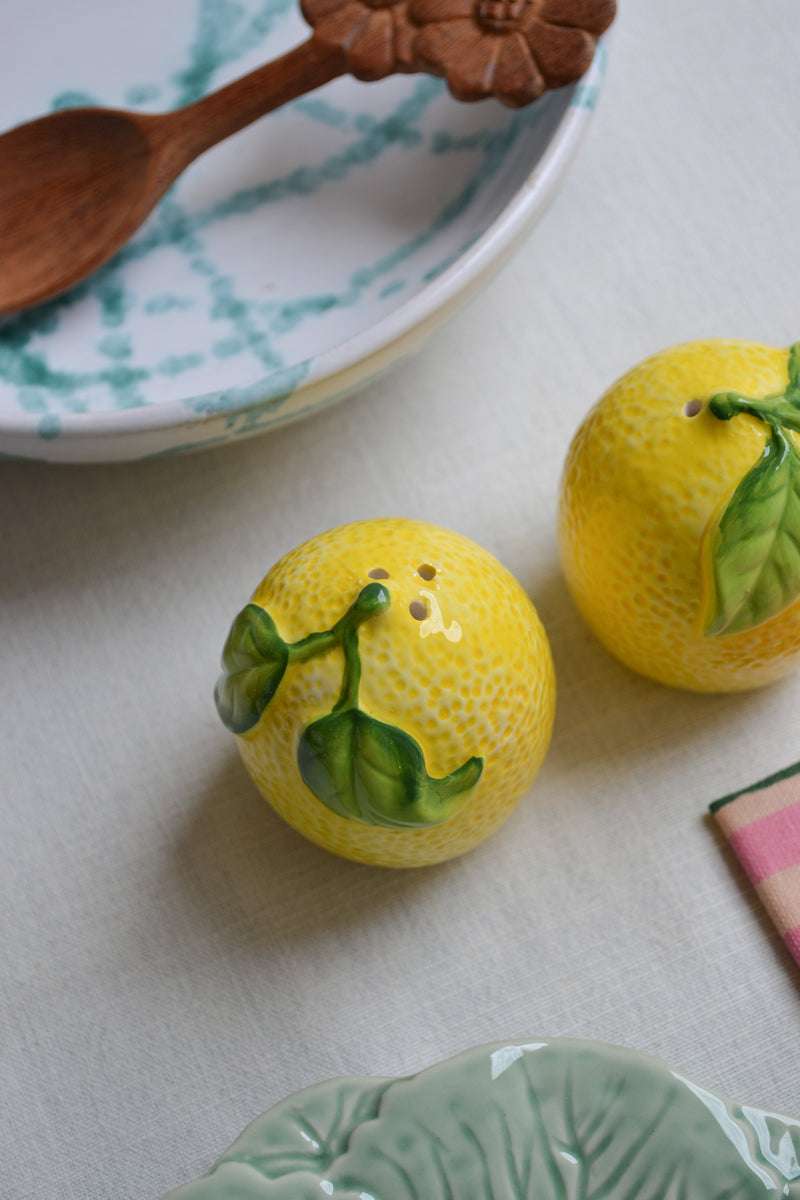 Lemon Salt and Pepper Shakers