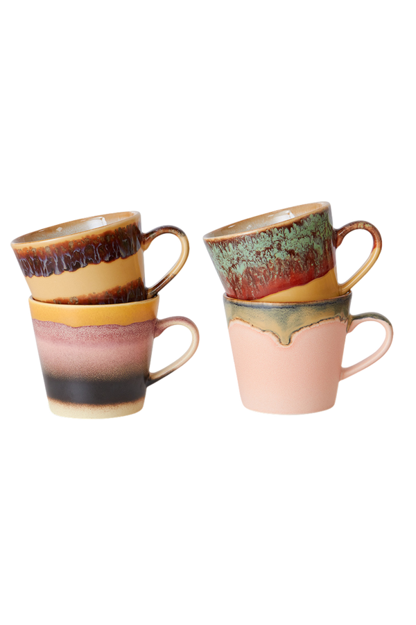 HKLIVING ® | Set of Four Cappuccino Mugs - Vista