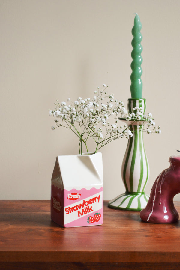 Strawberry Milk Vase