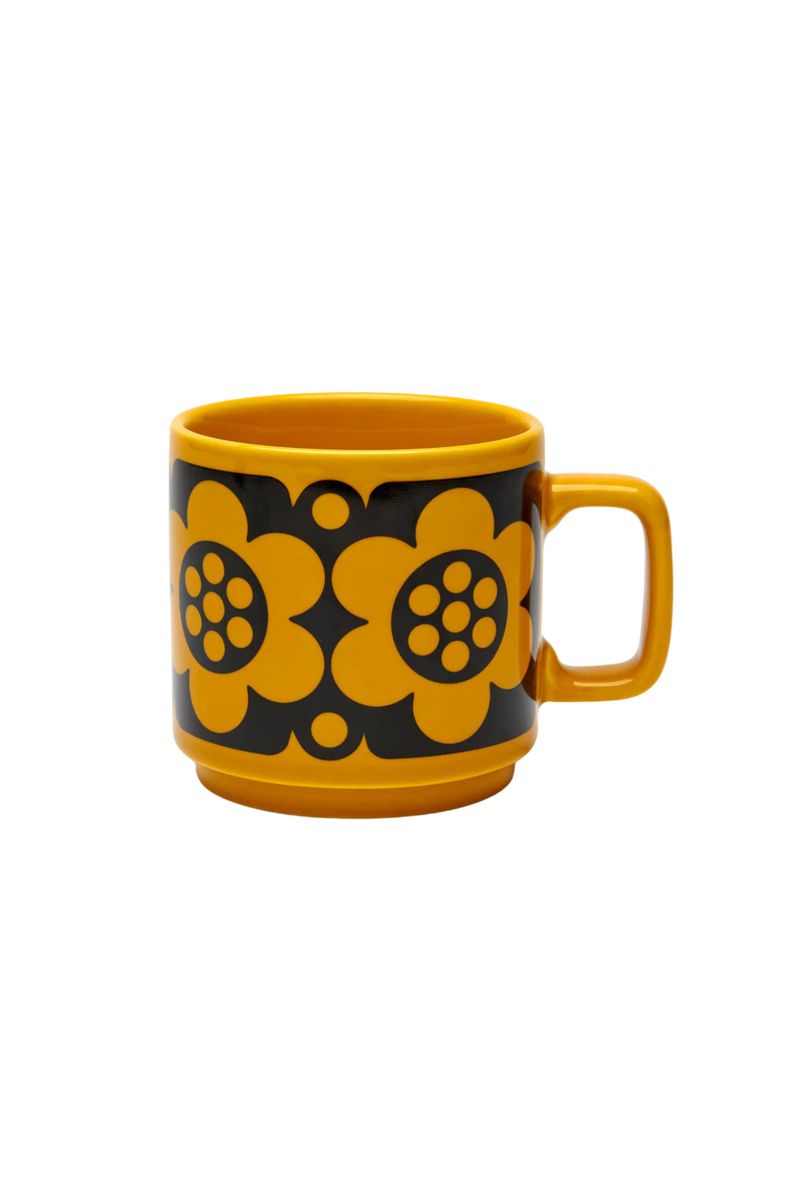 Hornsea / Magpie | Mug Geo Flower Yellow