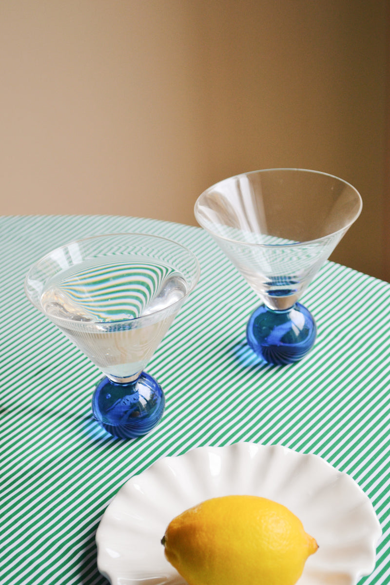 Set of Two Cocktail Glasses - Blue