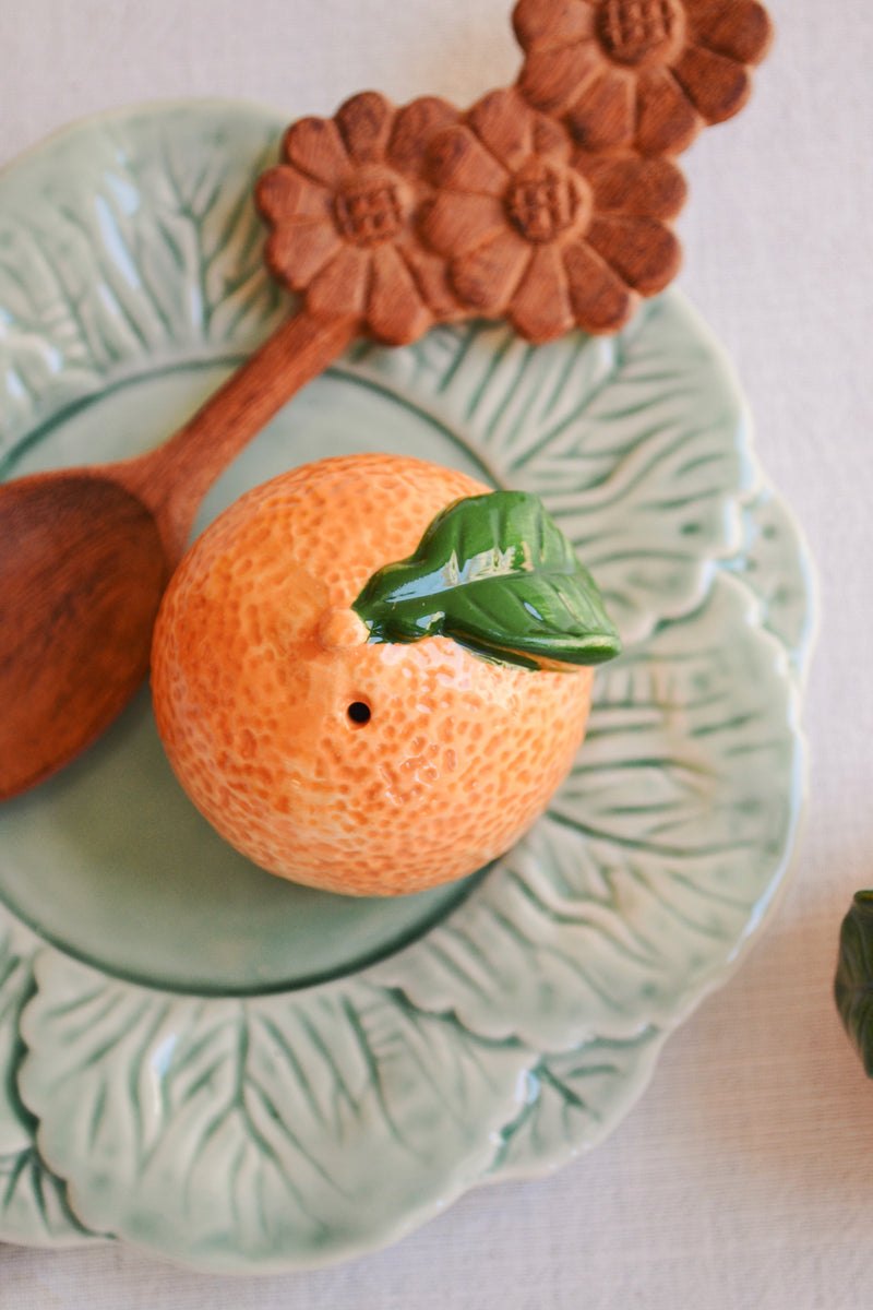 Orange Salt and Pepper Shakers