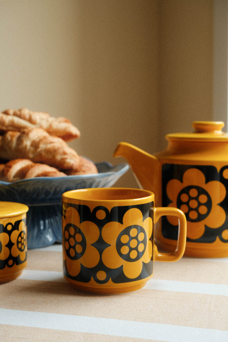 Hornsea / Magpie | Mug Geo Flower Yellow