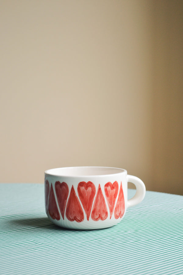 Love Hearts Cappuccino Mug