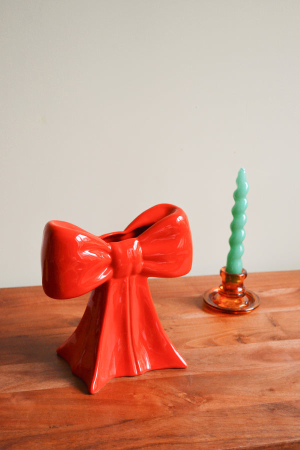 Red Bow Vase