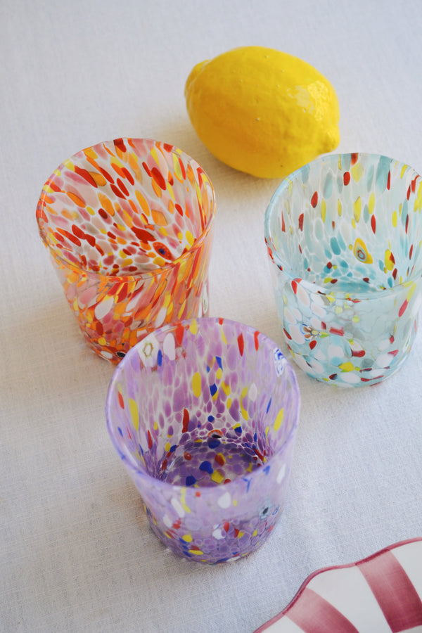 Murano Glass Tumbler - Three Colours Available