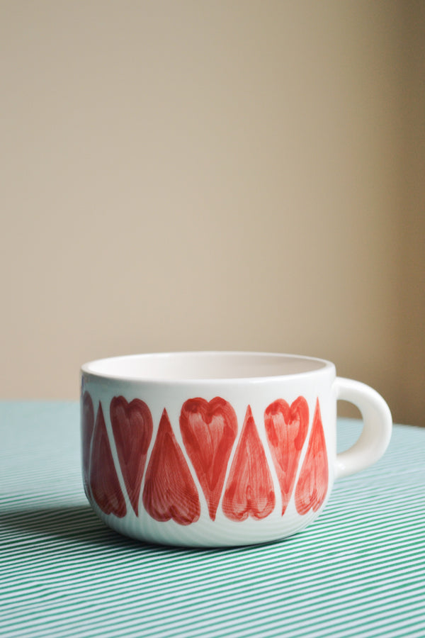 Love Hearts Cappuccino Mug