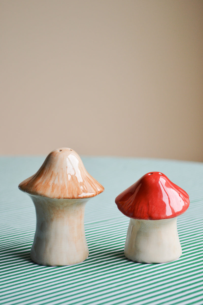 Salt and Pepper Forest Mushroom Shakers