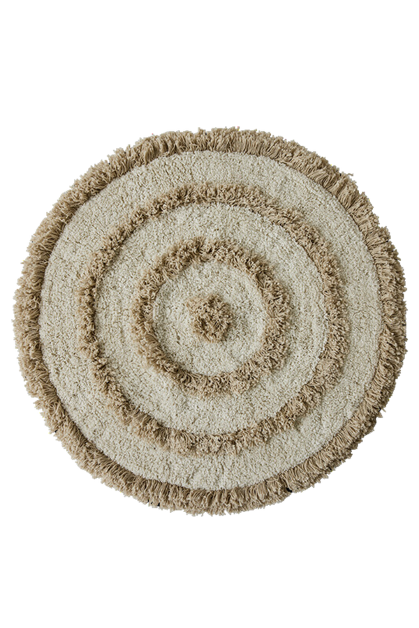 HKLIVING ® | Cream Round Bath Mat