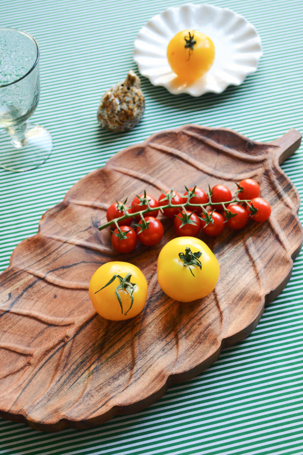 Acacia Wood Leaf Serving Board