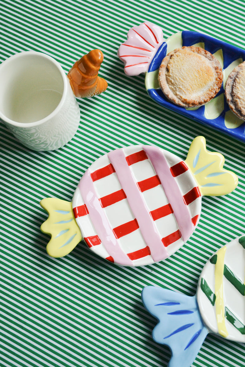 Red and Pink Candy Sweet Plate - Small