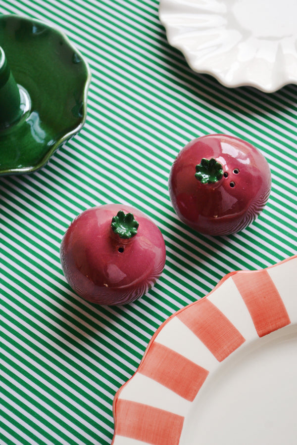 Pomegranate Salt and Pepper Shakers