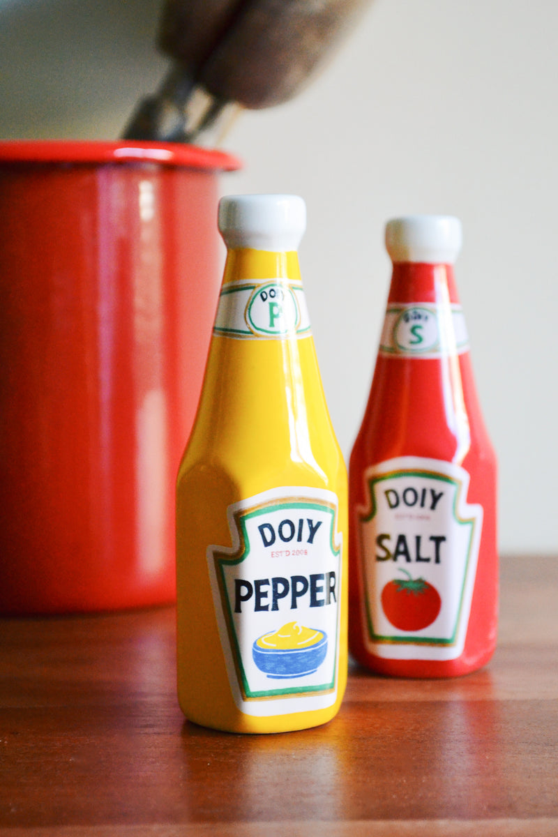 Ketchup and Mustard Salt and Pepper Shakers