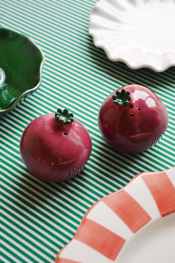 Pomegranate Salt and Pepper Shakers