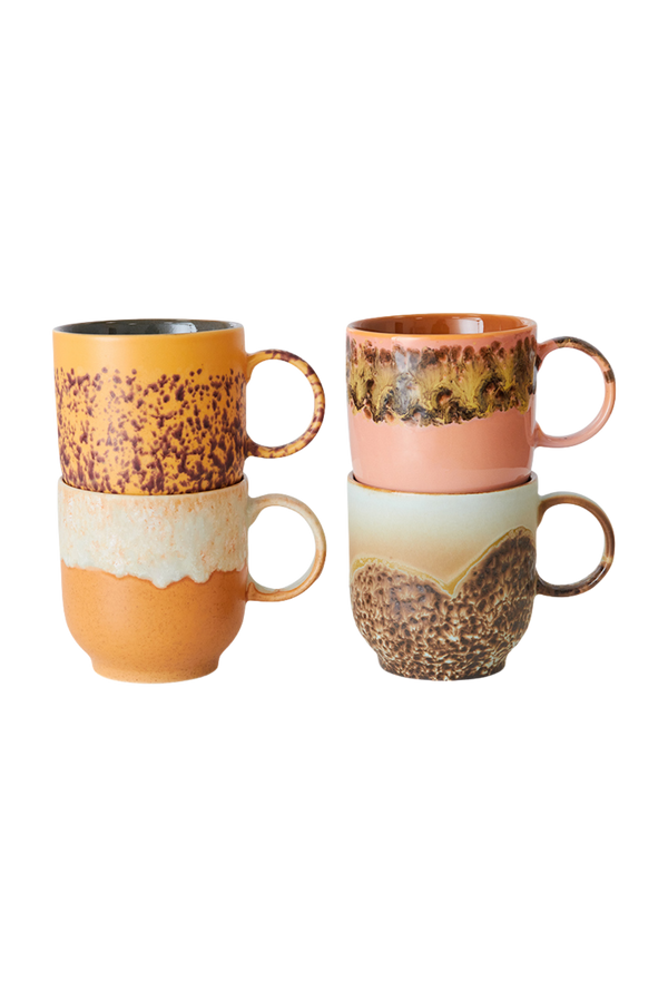 HKLIVING ® | Set of Four Café Mugs - Cape