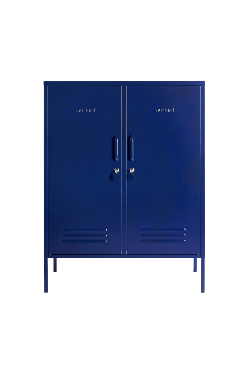 Mustard Made | The Midi Metal Locker in Navy