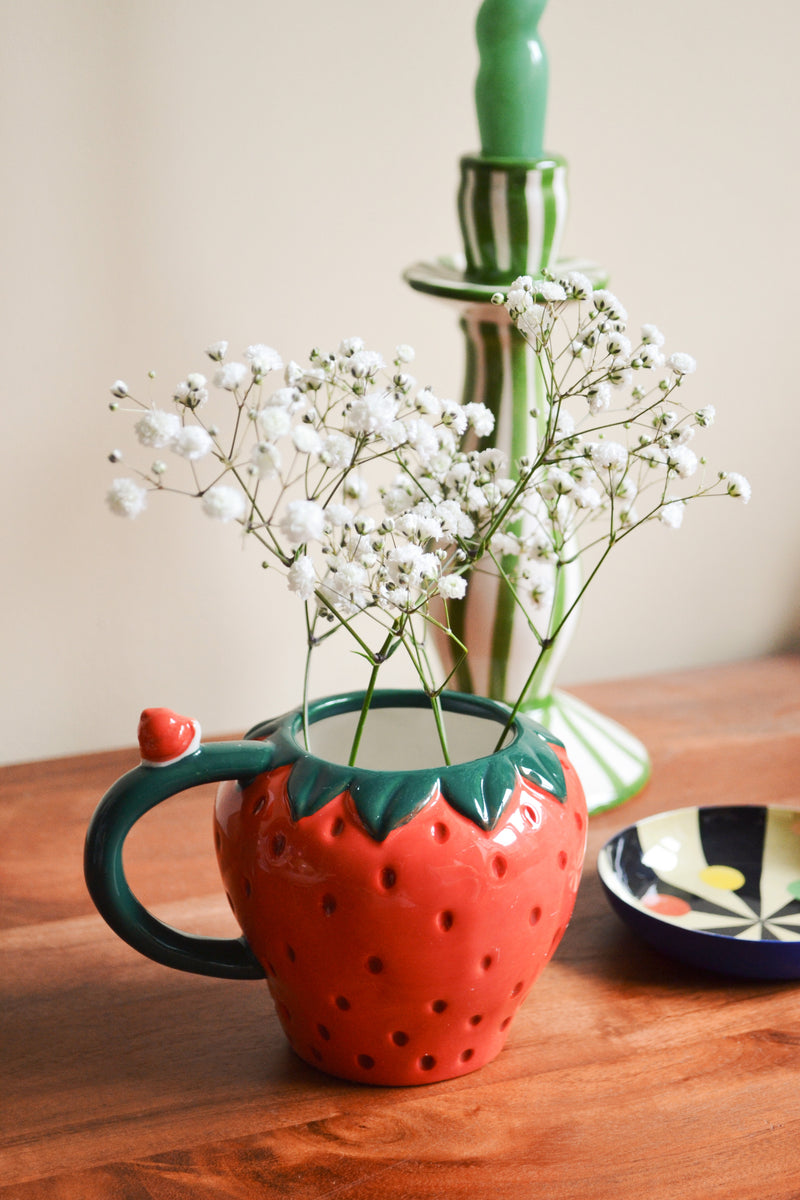 Strawberry Mug Vase