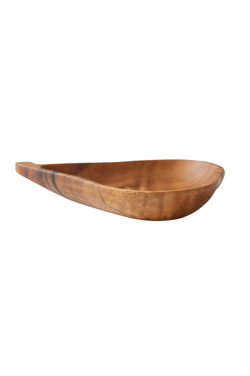 HKLIVING ® | Acacia  Wooden Pear Bowl - Large