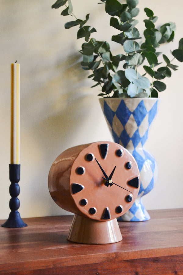 HKLIVING ® | Retro Ceramic Ceramic Clock - Orange