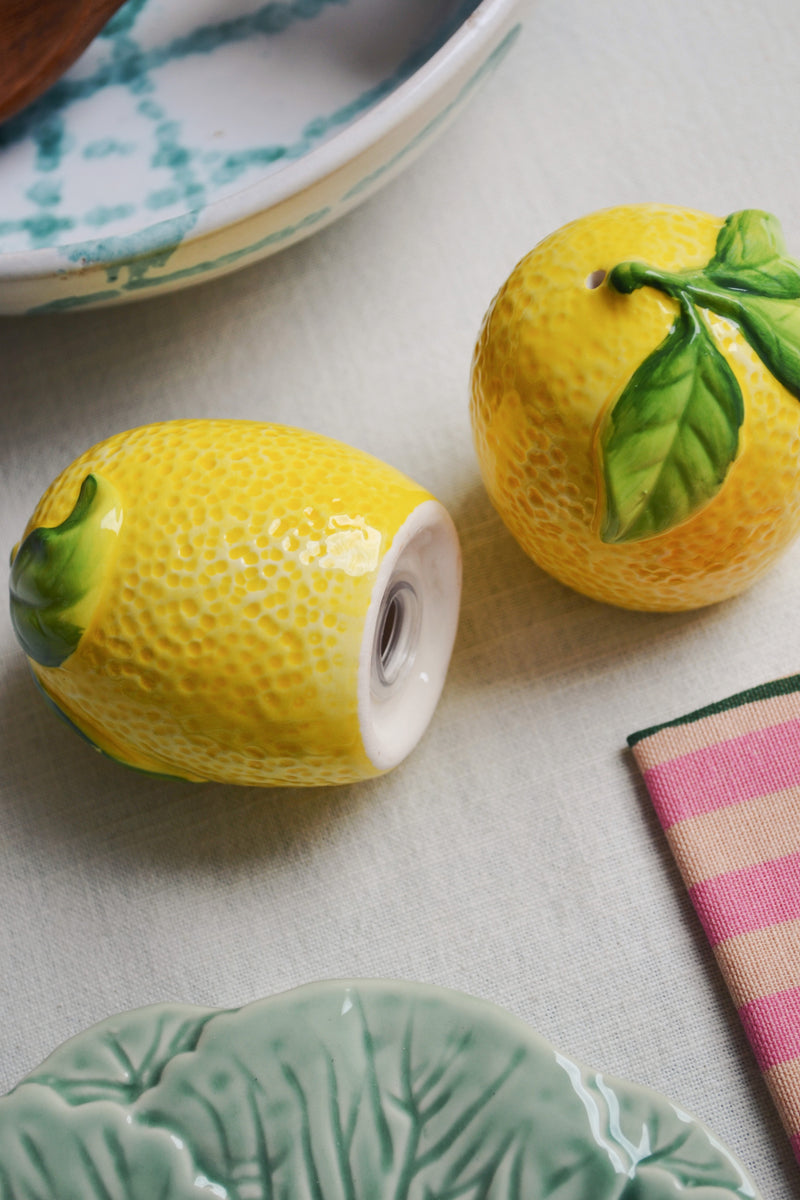 Lemon Salt and Pepper Shakers