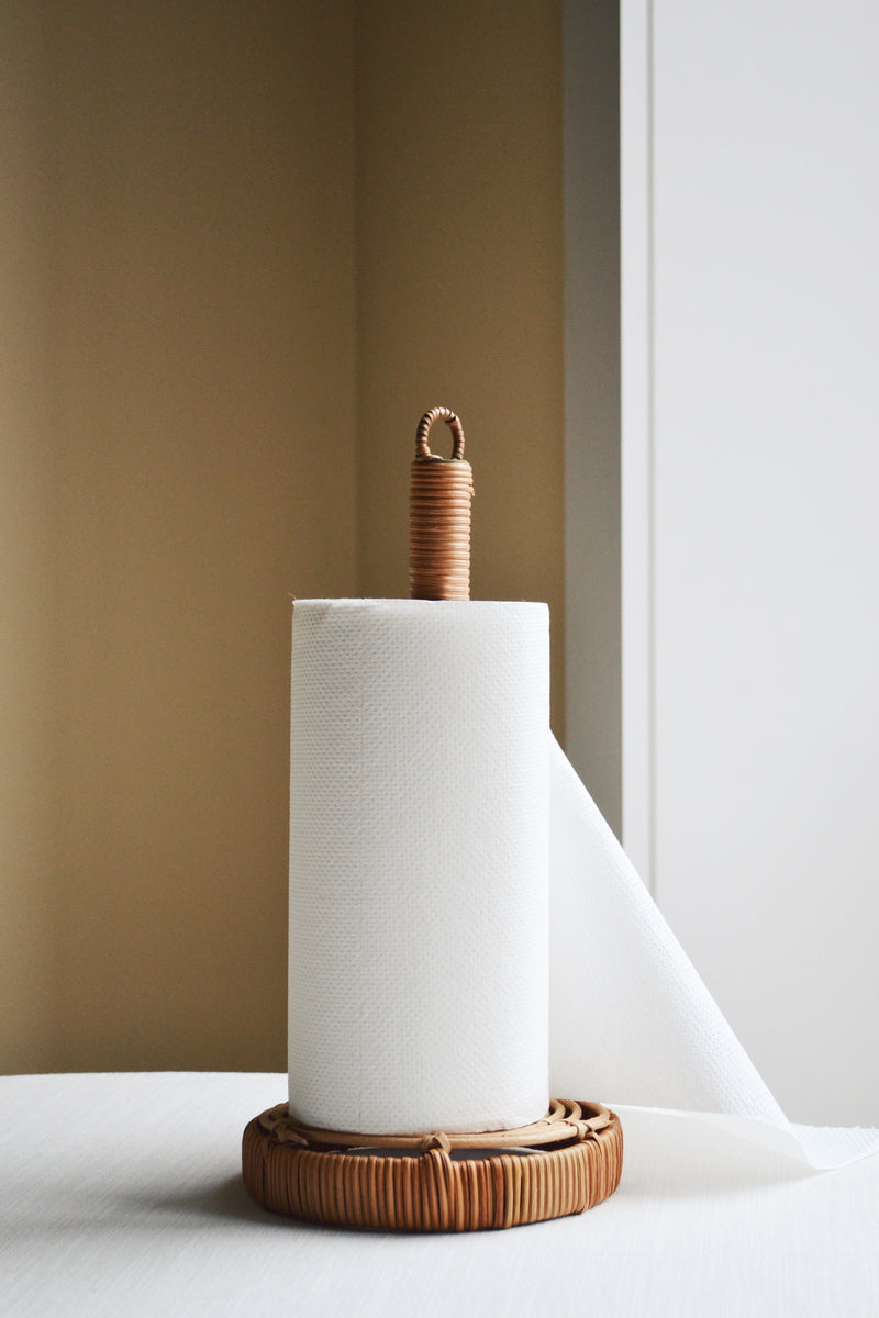 Rattan Kitchen Roll Holder