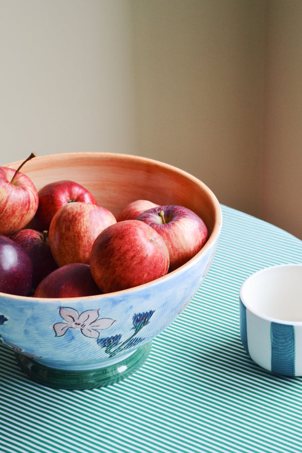 Large Floral Bouquet Ceramic Bowl