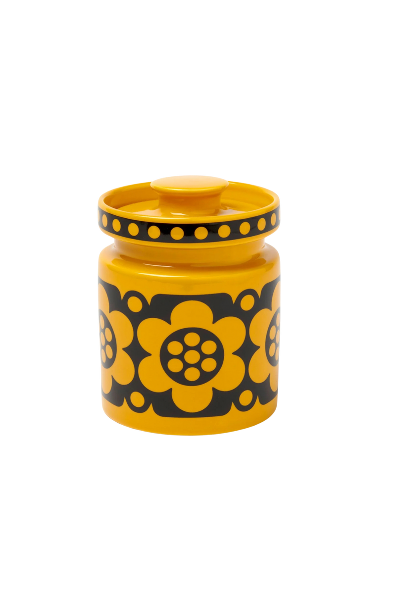 Hornsea / Magpie | Geo Flower Yellow Mini Jar with Lid