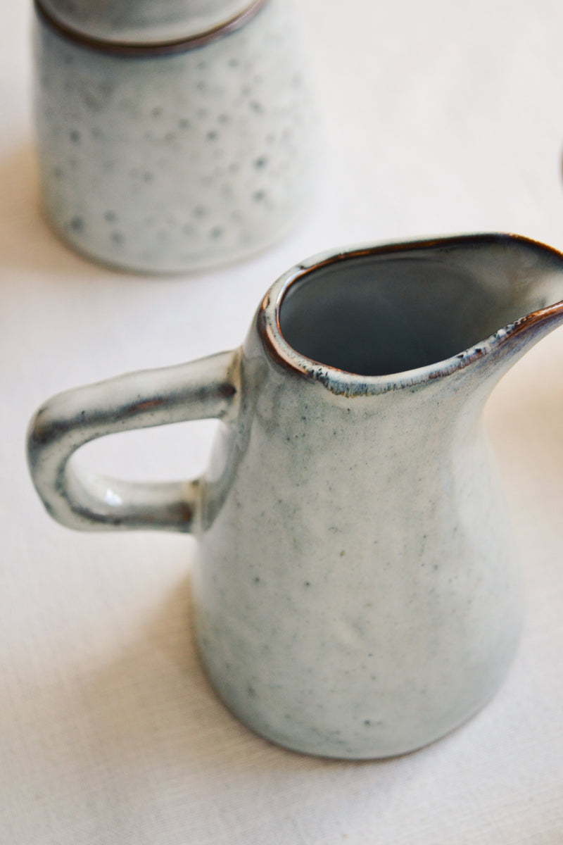 Grey / Blue Rustic Milk Jug