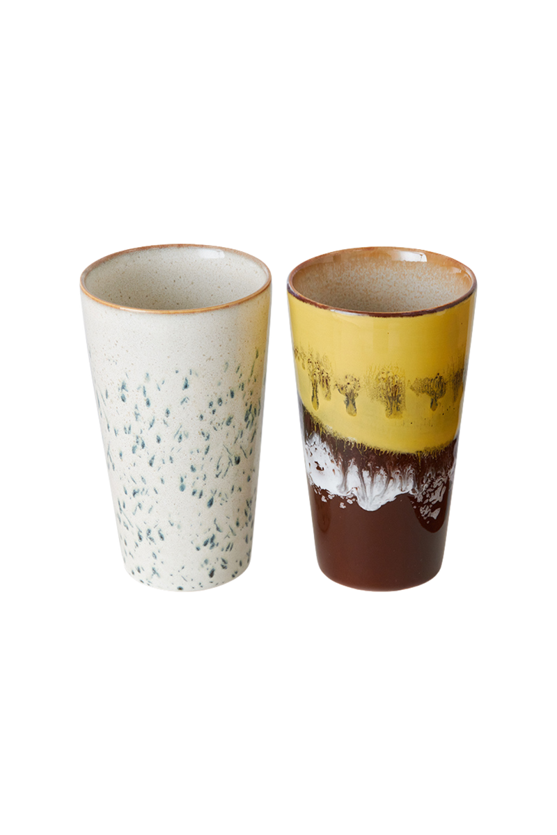 HKLIVING ® | Set of Two Latte Mugs - Brine