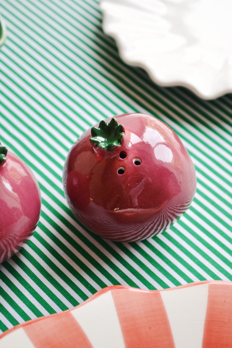 Pomegranate Salt and Pepper Shakers