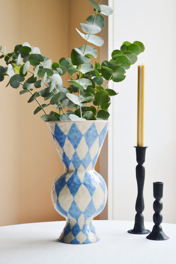 Harlequin Vase - Blue