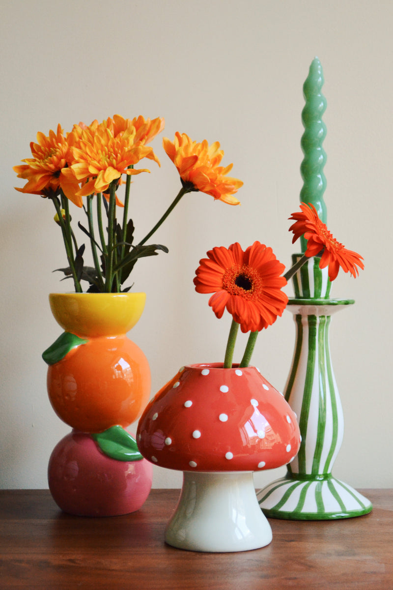 Stacked Citrus Vase