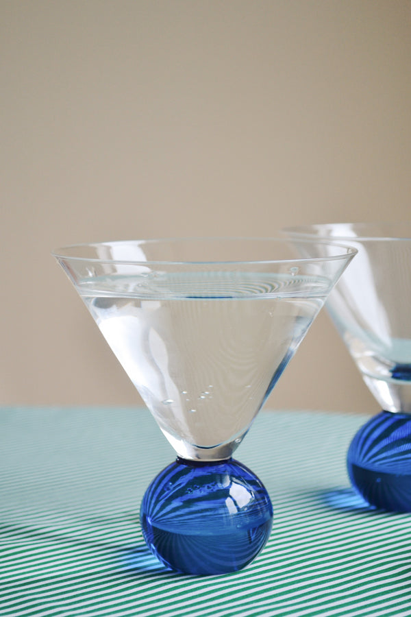 Set of Two Cocktail Glasses - Blue