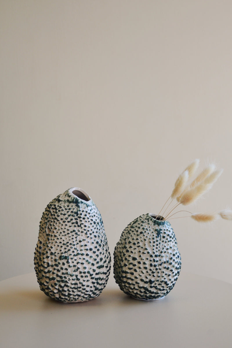 Coral Stoneware Vase - Two Sizes Available