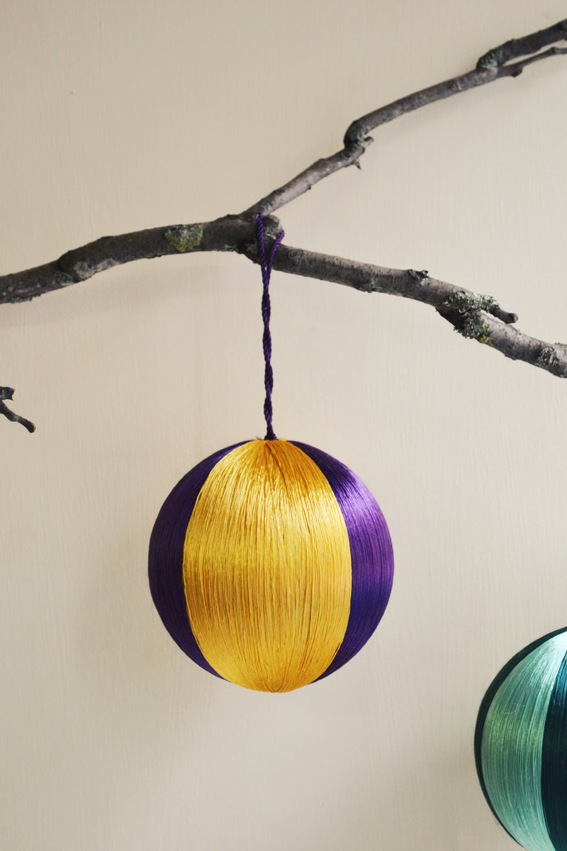 Big Striped Corded Ornaments - Four Styles Available